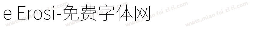 e Erosi字体转换